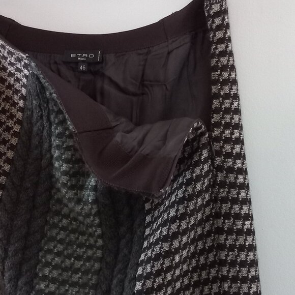 ETRO wool houndstooth sweater mini skirt - Picture 10 of 11